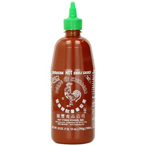 Huy Fong シラチャー チリソース、28 オンス (4 個パック) Huy Fong Sriracha Chili Sauce, 28-Ounce (Pack of 4)