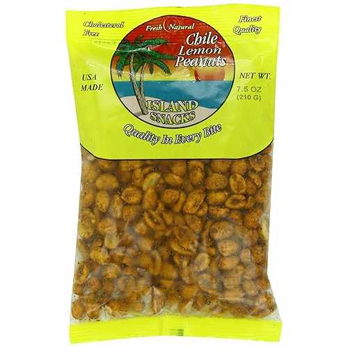 ???? ?? ??, ??, 212.6g (6?) Island Snacks Peanuts, Chile, 7.5-Ounce (Pack Of 6)