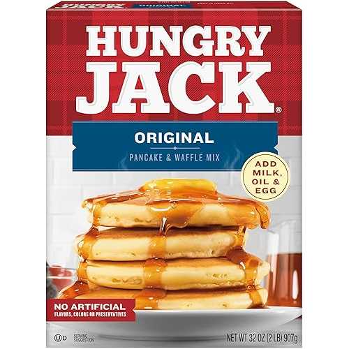 ハングリージャック オリジナルパンケーキ＆ワッフルミックス、32オンス（6個パック） Hungry Jack Original Pancake and Waffle Mix, 32 Ounce (Pack of 6)画像