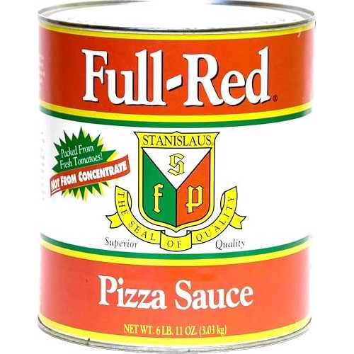 フルレッドピザソース No.10 缶 (6 ポンド 11 オンス) Stanislaus Full Red Pizza Sauce No. 10 Can (6 lb 11 oz)