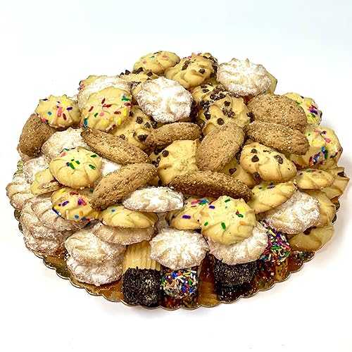 Best Cookies ? 4 lb. Gourmet Italian Christmas Cookie Platter, Holiday Assortment Cookies, Italian cookies for Thanksgiving, Birthdays, Ester and Valentines Day Gifts, 100+ Cookie Gift Basket