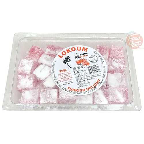 Master Delight Lokoum ローズ ターキッシュ デライト ソフト キャンディ バルク 10 ポンド。箱 Master Delight Lokoum rose turkish delight soft candy in bulk 10-lb. box