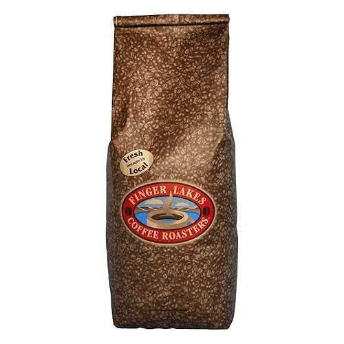 Finger Lakes Coffee Roasters、デカフェエスプレッソ、100%オーガニック/フェアトレード、全豆、5ポンド袋 Finger Lakes Coffee Roasters, Decaf Espresso, 100% Organic/Fair Trade, Whole Bean, 5-pound bag