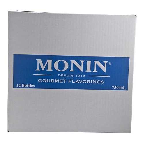 ガラス製ココナッツフレーバーシロップ、750 ミリリットル -- 12 ケース Monin Glass Coconut Flavor Syrup, 750 Milliliter -- 12 Case