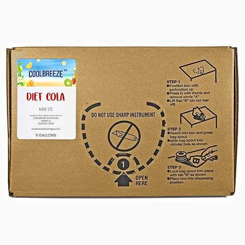 Coolbreeze Beverages 5 ガロン バッグインボックス ソーダシロップ ソーダファウンテン用、家庭用 - 濃縮フレーバーシロップ BIB - ダイエットコーラ Coolbreeze Beverages 5 Gallon Bag-In-Box Soda Syrups for Soda Fountains, Home Use - Flav 33,015円