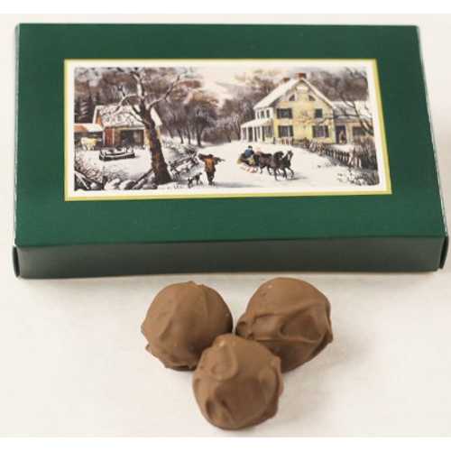 Scott's Cakes ミルクバターで覆われたバタークリームボンボン、1ポンドのホームステッドボックス入り Scott's Cakes Milk Butter Covered Butter Cream Bon-Bons in a 1 Pound Homestead Box