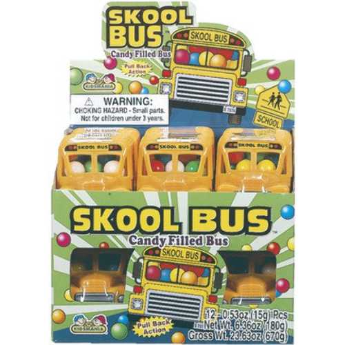 スクールバス キャンディー付き 0.53オンス (12個パック) DDI Skool Bus with Candy .53 ounce (Pack Of 12)