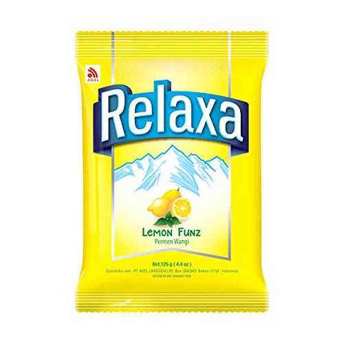 リラクサ キャンディ レモン ファンズ、125 グラム (2 個パック) Relaxa Candy Lemon Funz, 125 gram (Pack of 2)