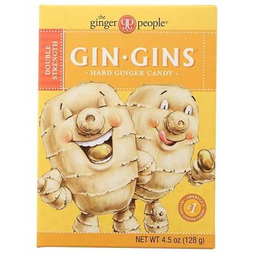 The Ginger People, ジン ジン ダブル ストレングス、ハード キャンディ、4.5 オンス (5 個パック) Gin-Gins The Ginger People, Gin Gins Double Strength, Hard Candy, 4.5 oz (Pack of 5)