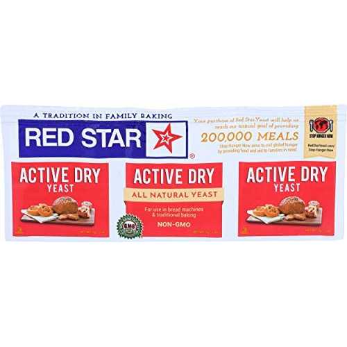 Red Star、イースト アクティブ ドライ、0.25 オンス、3 個セット - 3 個セット LYC/RSYC Red Star, Yeast Active Dry, 0.25 Ounce, 3 Count-SET OF 3