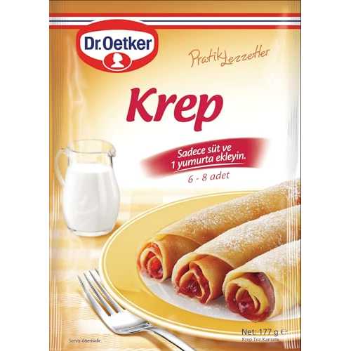 Dr. Oetker Krep 177gr - Dr. Oetker Crepe 177gr - 4 個パック Dr. Oetker Krep 177gr - Dr. Oetker Crepe 177gr - Pack of 4
