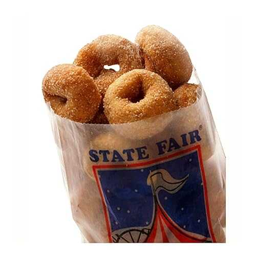 ステート フェア ミニ ドーナツ バッグ (1,000 個ケース) Popcorn Supply Company State Fair Mini Donut Bags (Case of 1,000)