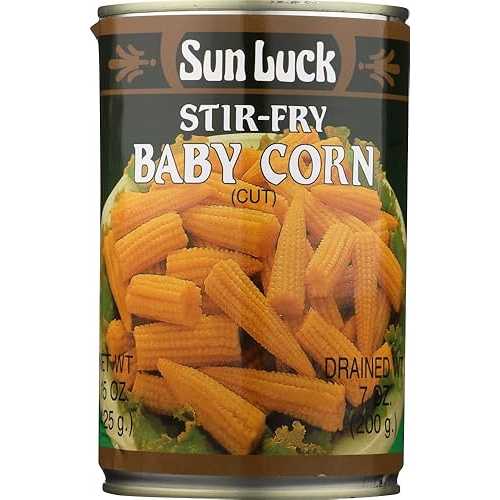 Sun Luck Baby Corn Stir Fry, 15-Ounce Cans (Pack of 12)|Glomarket