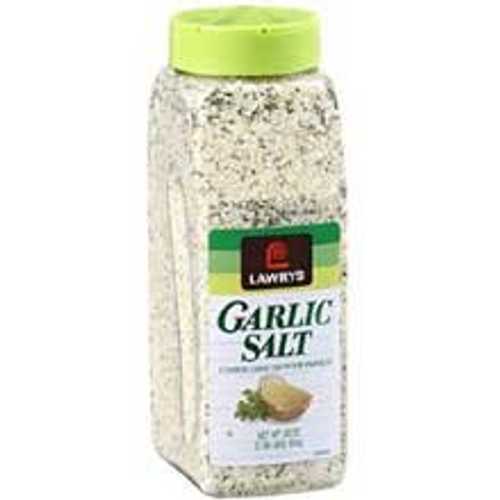 Lawrys ガーリックソルト - 33 オンス 容器、1ケースあたり15個入り McCormick Lawrys Garlic Salt - 33 oz. container, 15 per case