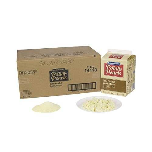 ?? ???? ?? ???? ??, 1.68kg - 6 ??? Basic American Foods Golden Potato Pearls Extra Rich, 3.7 Pound -- 6 Case