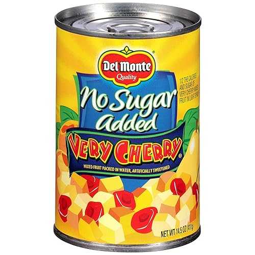 Del Monte、砂糖無添加、ベリーチェリーミックスフルーツ水溶液、14.5オンス缶（6個パック） Del Monte, No Sugar Added, Very Cherry Mixed Fruit in Water, 14.5oz Can (Pack of 6)｜Glomarket