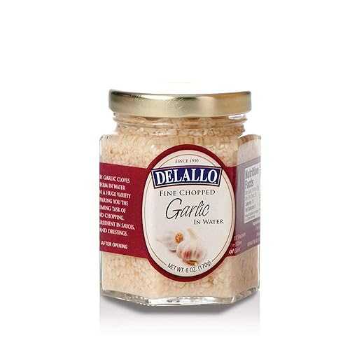 Delallo Garlic Minced Water 6 Oz