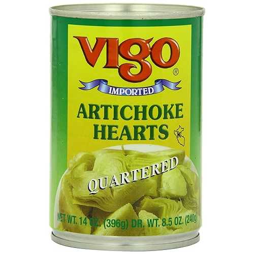 Vigo Quartered Artichoke Hearts, 14 Ounce (Pack of 12)