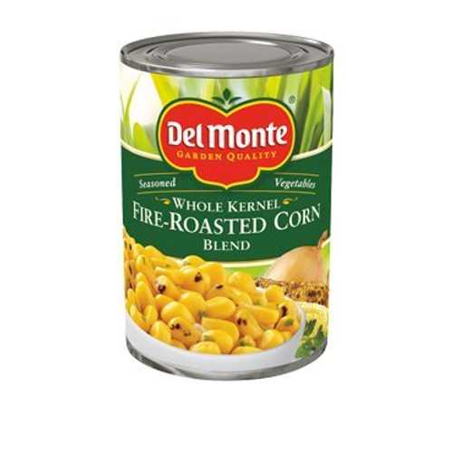 デルモンテ ホールカーネルファイアローストコーンブレンド、14.75オンス -- 1ケースあたり12個。 Del Monte Whole Kernel Fire Roasted Corn Blend, 14.75 Ounce -- 12 per case.