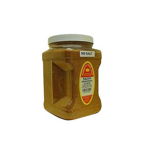 マーシャルズ クリーク スパイス ファミリーサイズ調味料、サゾン、アナト無塩、44オンス Marshalls Creek Spices Marshall’s Creek Spices Family Size Seasoning, Sazon With Annato No Salt, 44 Ounce|Glomarket