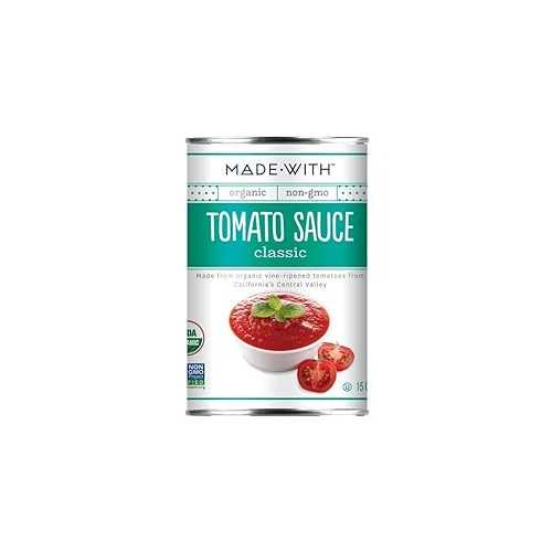 MadeWith オーガニックトマトソース、15オンス (12個パック) MadeWith Organic Tomato Sauce, 15 Ounce (Pack of 12) 15,139円