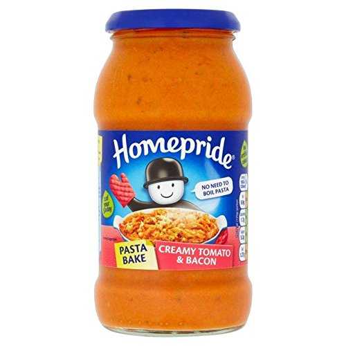ホームプライド パスタベイク クリーミートマト&ベーコンソース - 500g Homepride Pastabake Creamy Tomato & Bacon Sauce - 500g