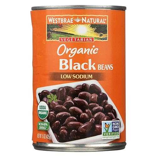 Westbrae Foods オーガニック黒豆 - 12 個入り - 15 オンス Westbrae Natural Westbrae Foods Organic Black Beans - Case of 12 - 15 oz.
