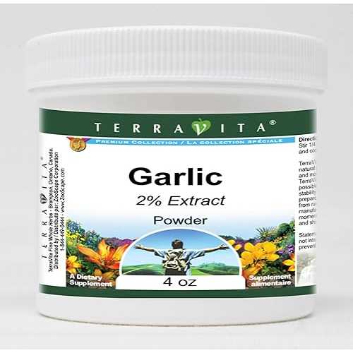 ガーリック 2% パウダー (4 オンス、ZIN: 520274) - 3 パック Terravita Garlic 2% Powder (4 oz, ZIN: 520274) - 3 Pack