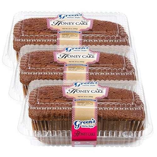 ??? ???? ?? 3? ?? ? ??? ??? ?? ? Green's Bakery Traditional Honey Cake Dessert Gift Pack, 3 Pack, Traditional Jewish New Year Treat, OK Certified Kosher and Pareve, Dairy Free and Nut Free, Id