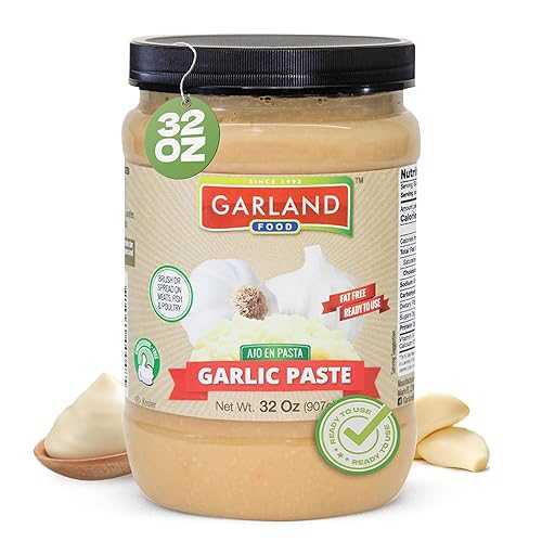 32 ??, ???? ?? ???? 32 ?? - ? ? - Garland Food Since 1992 Garland Food Garlic Paste 32 oz ? Smooth & Flavorful Garlic Spread for Cooking, Marinades, and Easy Meal Prep