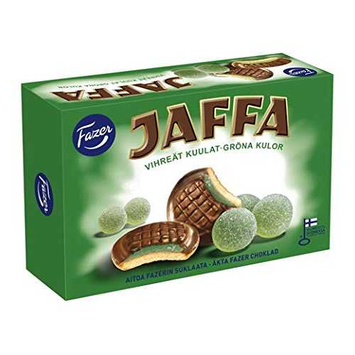 Fazer Jaffa グリーンゼリー チョコレート 300g 12箱 Fazer Jaffa Green jellies Chocolate 12 Boxes of 300g 26,135円
