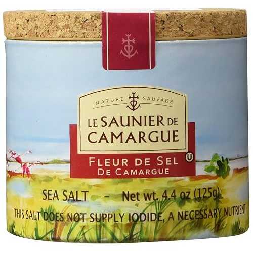 Le Saunier De Camargue Fleur de Sel de Camargue French sea salt 125 g 4.4 oz, Twelve