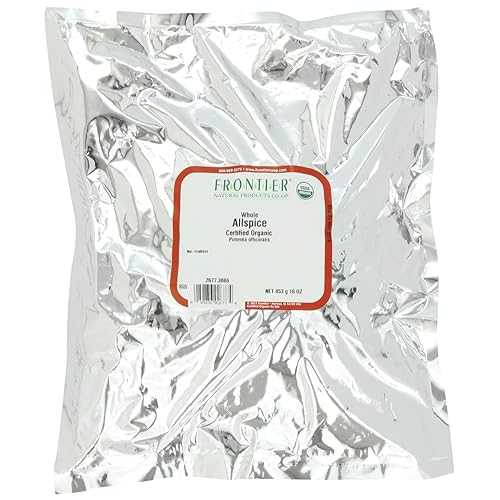 Frontier Co-op Organic Whole Allspice Berries, 1-pound Bulk Bag, Great for Baking, Pickling, Soups and Marinades, Vegan