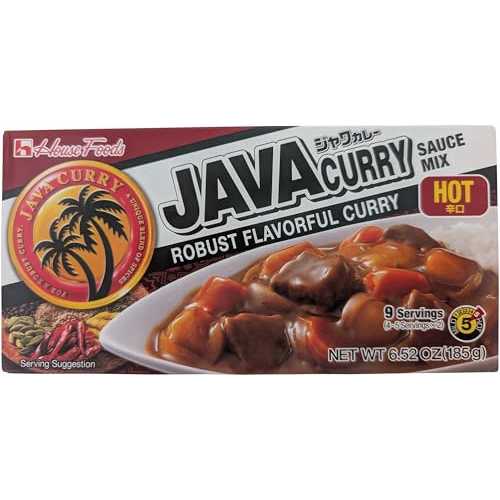 ??? ?? ?? ?? ???, 6.52?? ?? (10? ?) House Foods Java Curry Hot, 6.52 Ounce (Pack of 10)
