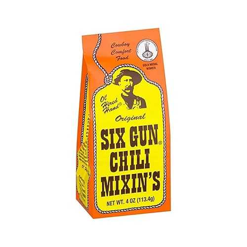 ?? ? ?? ?? 113g - 6? ? SIX GUN CHILI MIXIN'S Six Gun Chili Mixin’s Original Chili Seasoning Mix 6 Pack - Authentic Texas Chili Kit with Spices and Seasonings for Homemade Chili, Easy Dinner, No MSG, Bold