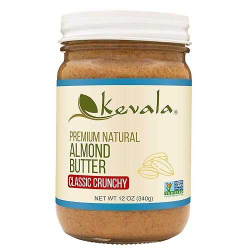 ??? ??? ?? ???, 12?? kevala Almond Butter Crunchy - All-Natural Spread for Baking and Cooking, Nutritious Addition to Breakfast and Smoothies, Delicious Peanut Butter Substitute with no Sugar Added, with Pie
