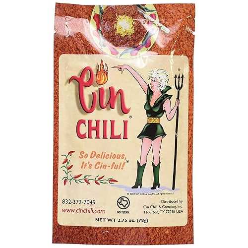 Cin Chili Mix 料理やベーキング用のおいしい Cin-ful 調味料、6 個パック CIN CHILI & CO Cin Chili Mix Deliciously Cin-ful Seasoning for Cooking or Baking, Pack of 6