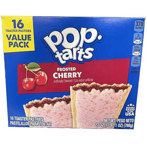 Kellogg's、ポップタルト、フロステッドチェリー、16個、32オンスボックス（2個パック） Kellogg's, Pop-Tarts, Frosted Cherry, 16 Count, 32oz Box (Pack of 2)