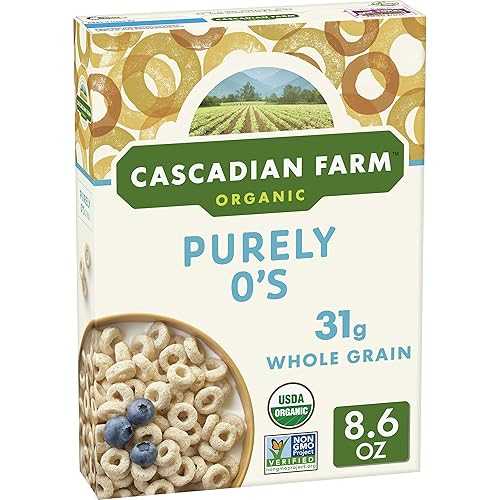 Cascadian Farm オーガニック Purely O's シリアル 8.6 オンス (12 個パック) Cascadian Farm Organic Purely O's Cereal 8.6 oz (Pack of 12)