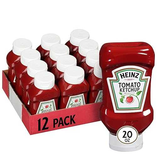 ハインツ ケチャップ フォーエバー フル逆さボトル (20 オンス、12 個パック) Heinz Ketchup Forever Full Inverted Bottle (20 oz, Pack of 12)