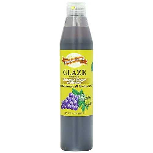 シュプレモ イタリアーノ バルサミコ グレーズ、6 - 12.9 液量。オズ。ボトル Supremo Italiano Balsamic Glaze, 6 - 12.9 fl. oz. bottles