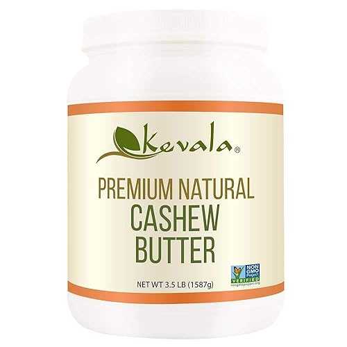 ??? ?? ?? 3.5??? Kevala Cashew Butter - Premium Natural Cashew Cream for Baking and Cooking, Delicious Peanut Butter Substitute for Breakfasts and Snacks, Lactose Free Nutty Spread for Toasts and Pancakes, 3.5
