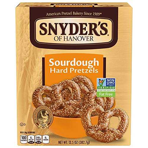 Snyder's of Hanover サワードウ ハード プレッツェル ボックス - 13.5 オンス - 2 パック Snyder's of Hanover Sourdough Hard Pretzel Box - 13.5 oz - 2 pk