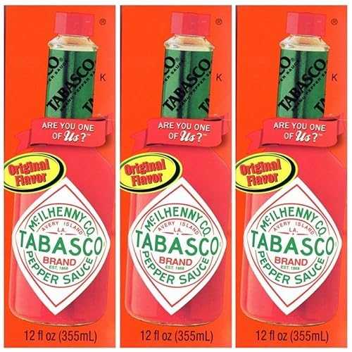 タバスコ オリジナル ペッパーソース、12 FL OZ (3 個パック) Tabasco Original Pepper Sauce, 12 FL OZ (Pack of 3)