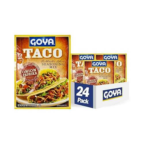 Goya Foods タコスシーズニングミックス、1.25オンス(24個パック) Goya Foods Taco Seasoning Mix, 1.25 Ounce (Pack of 24)