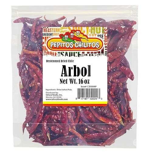 PEPITOS CHILITOS / ?? ? ??? 16?? ?. PEPITOS CHILITOS/Chile de Arbol 16oz Resealable Bag - Natural and Premium - Great For Mexican Recipes Like Salsa, Tamales, and Stews.