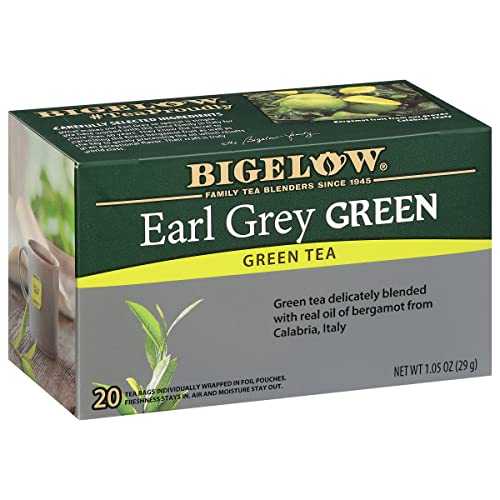?elow ???? ?? ??, 20?? ?? (6? ??) ??? ?? ??, ? ?? 120? Bigelow Tea Earl Grey Green Caffeinated Bags, 20 Count, Pack of 6