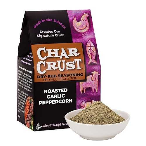 ? ???? ???-? ???, ???? ?? ???, 4?? ?? (6?) Char Crust Dry-Rub Seasonings Roasted Garlic Peppercorn | All-in-one seasonings | Perfect for Steak, Burgers, Chicken, Salmon | Signature Crust th