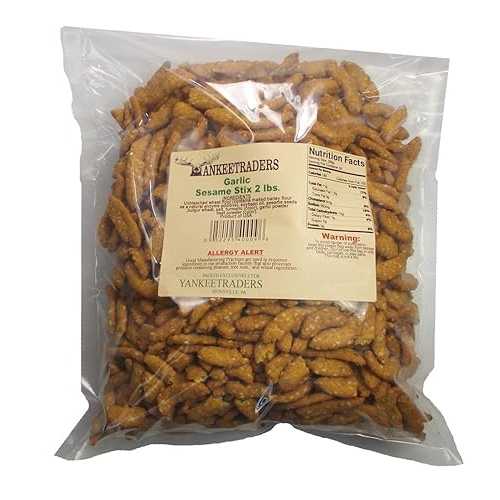 ヤンキートレーダーズ ガーリックセサミスティック、2ポンド YANKEETRADERS Yankee Traders Garlic Sesame Sticks, 2 Pound
