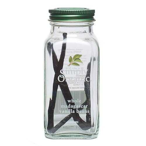 Simply Organic マダガスカル産バニラビーンズ丸ごと、オーガニック認定 | バニラ プラニフォリア Andr. Simply Organic Whole Madagascar Vanilla Beans, Certified Organic | Vanilla planifolia Andr.